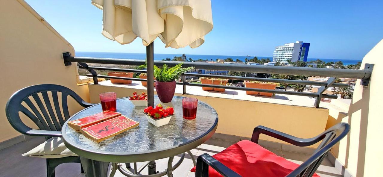 Ferienwohnung Buena Vista - Morro Jable - Meerblick - Pool エクステリア 写真
